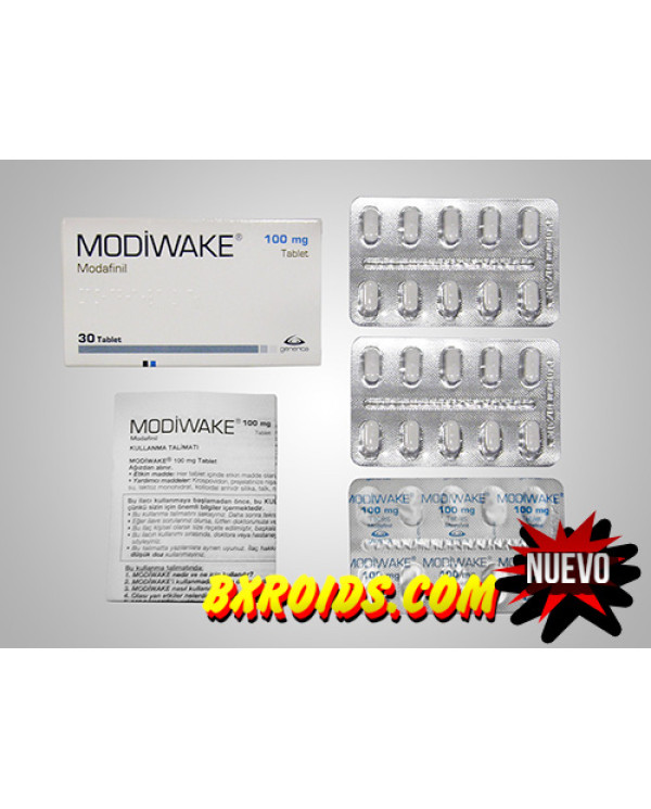 MODIWAKE Modafinil 100 mg 30 Tabletas GENERICA TR