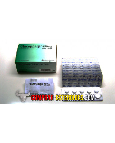 Glucophage (Metformin) 100 Tablets 850 mg Merck