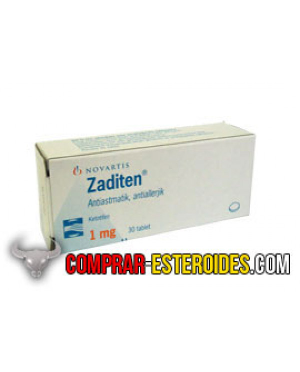 Zaditen (Ketotifeno) 1 mg 30 Tabletas